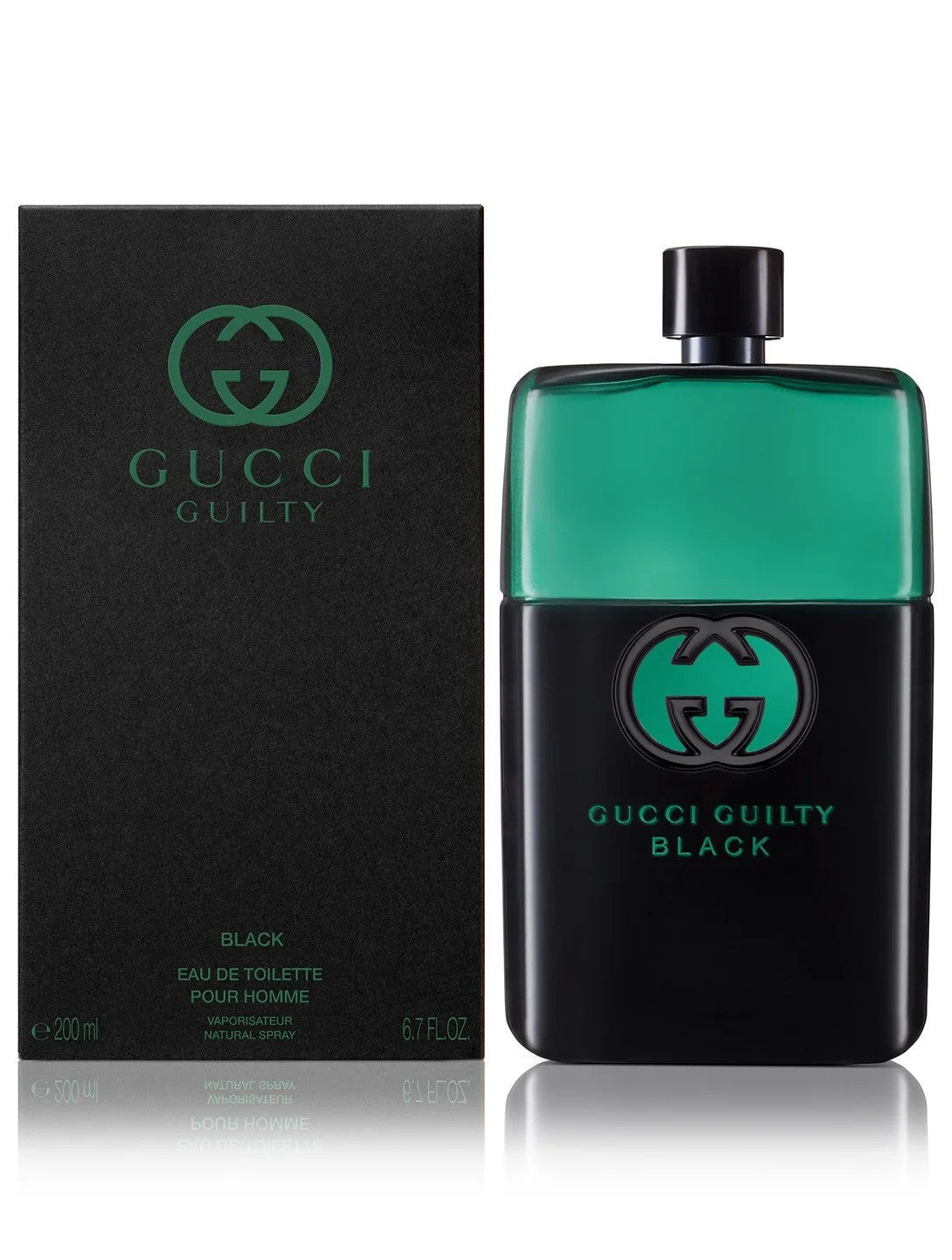 GUCCI GUILTY BLACK 6.7 EAU DE TOILETTE SPRAY FOR MEN