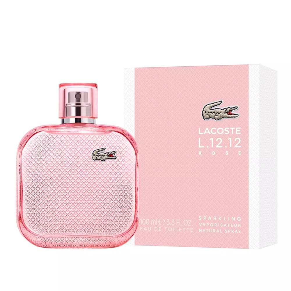 LACOSTE L.12.12 ROSE SPARKLING 3.3 EAU DE TOILETTE SPRAY FOR WOMEN