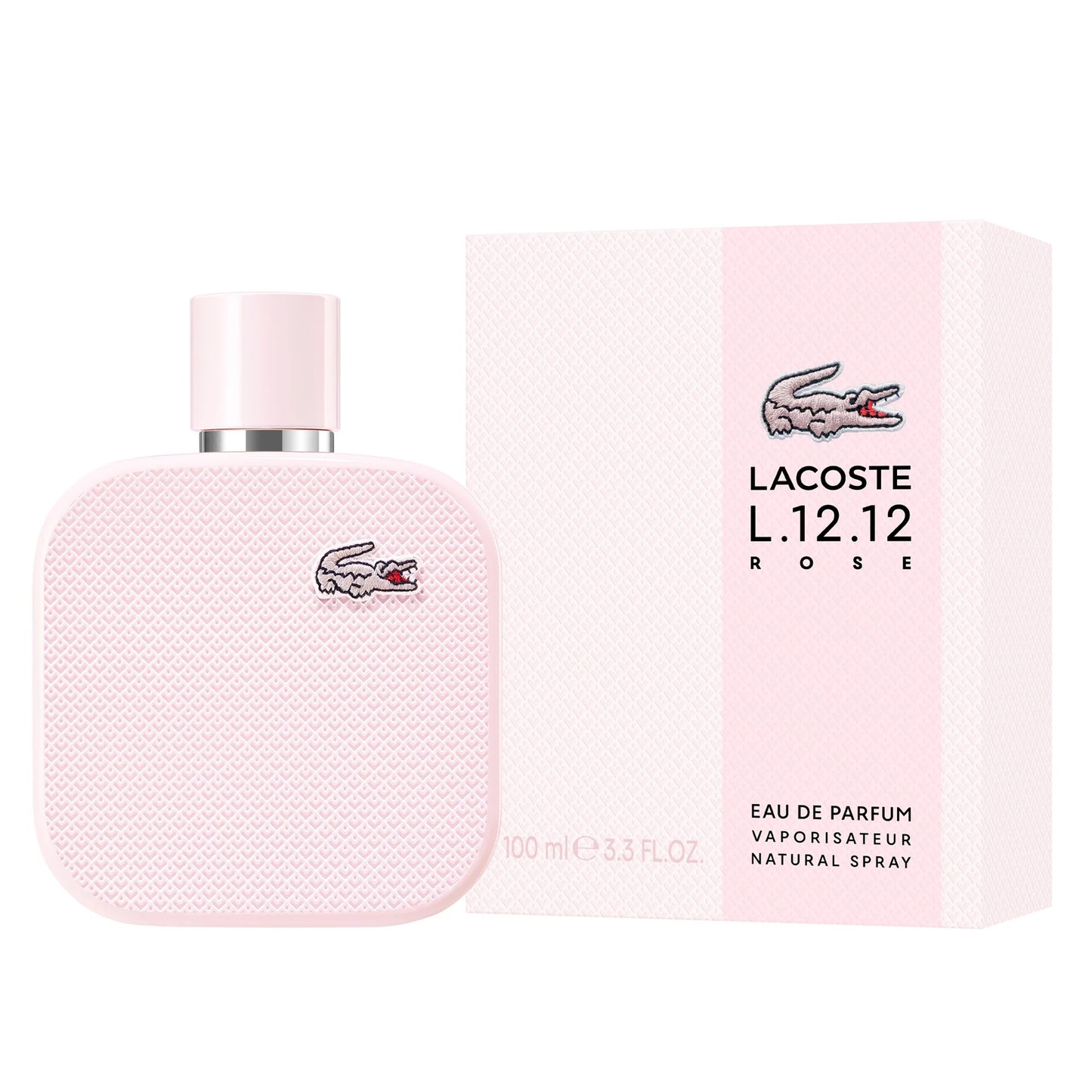 LACOSTE L.12.12 ROSE 3.3 EAU DE PARFUM SPRAY FOR WOMEN