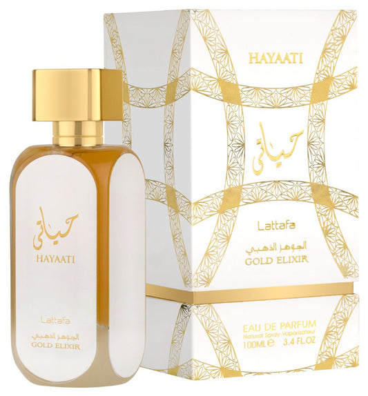 LATTAFA HAYAATI GOLD ELIXIR 3.4 EAU DE PARFUM SPRAY